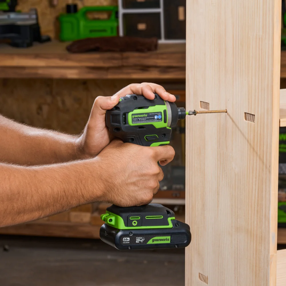 POWERALL 24V Drill Driver 45Nm + Impact Driver 220Nm Set - 2x 2Ah Batteries - Image 6