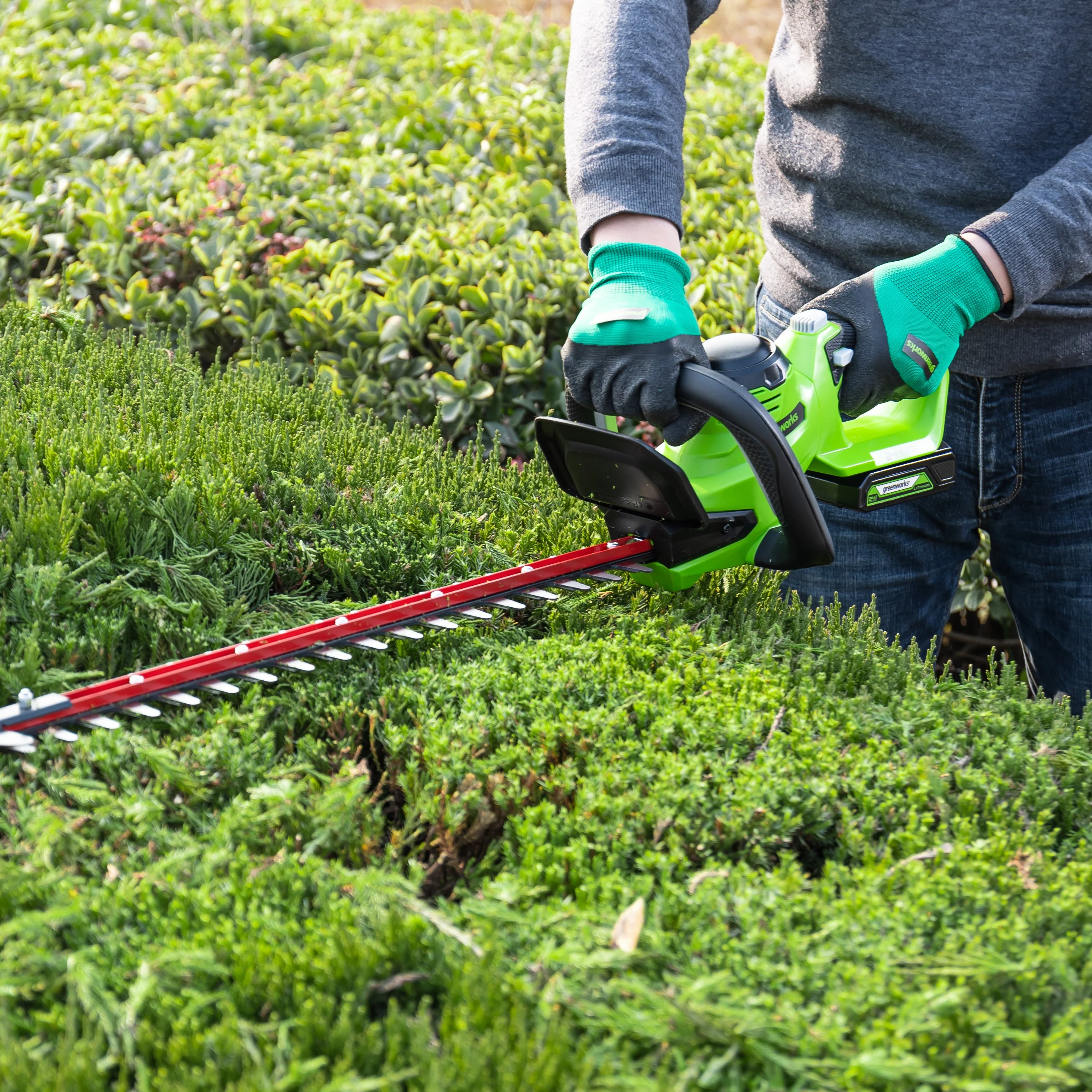 POWERALL 24V Hedge Trimmer 61cm - 2Ah Battery - Image 2