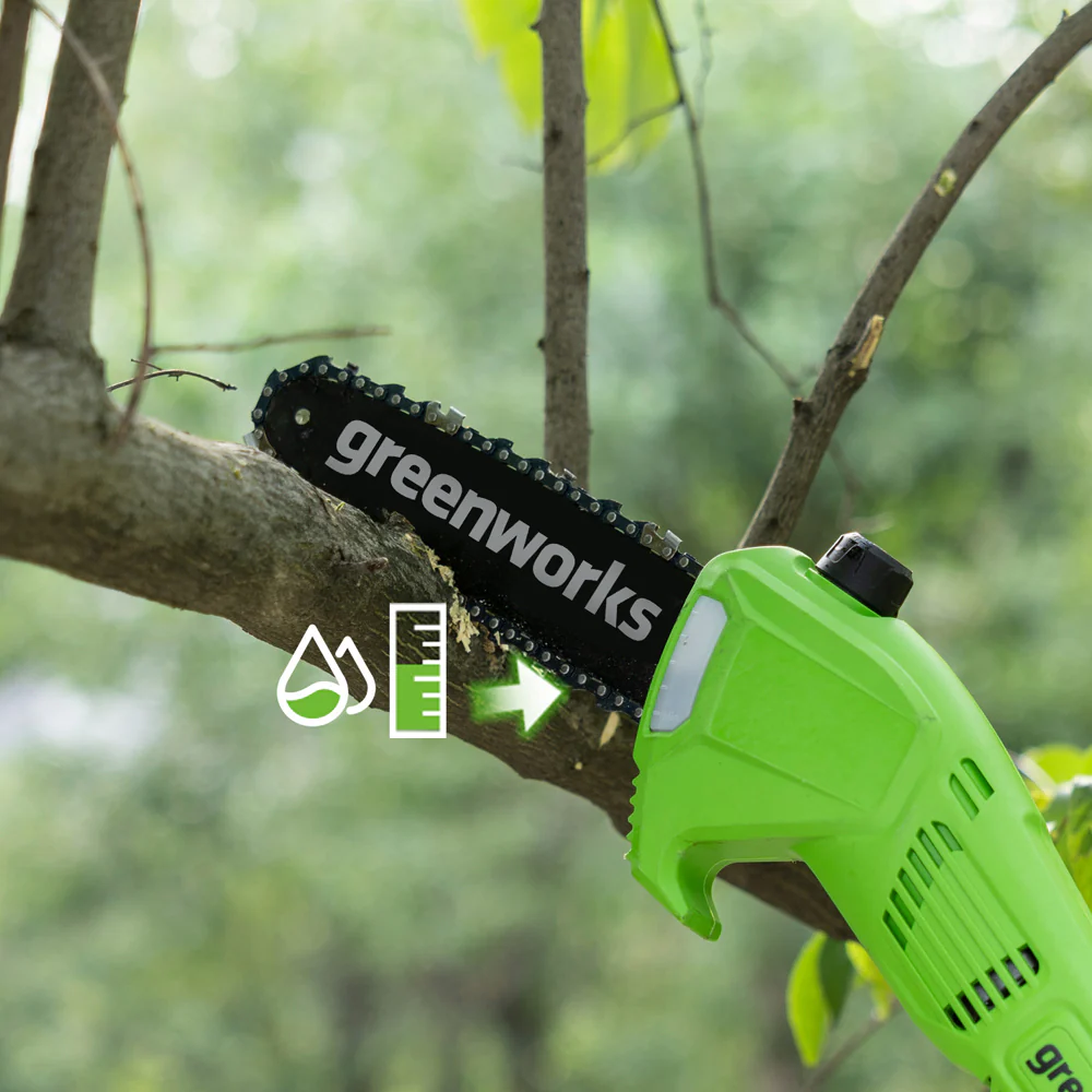 40V Pole Saw & Hedge Trimmer Gen. II - 2x 2Ah Battery - Image 6