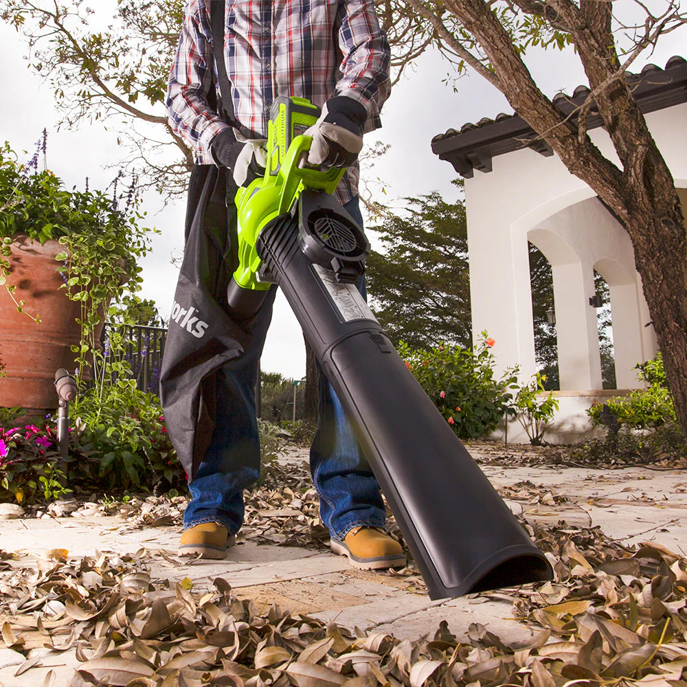 40V Leaf Blower / Leaf Vacuum 280 km/h - 2x 2Ah Battery - Image 10