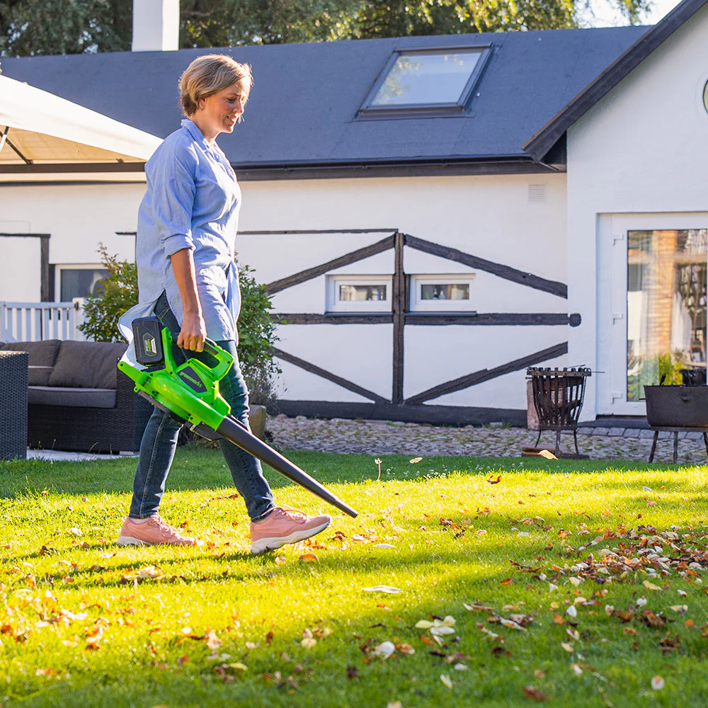 40V Leaf Blower / Leaf Vacuum 280 km/h - 2x 2Ah Battery - Image 11