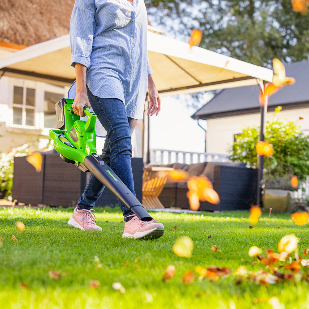 40V Leaf Blower / Leaf Vacuum 280 km/h - 2x 2Ah Battery - Image 8