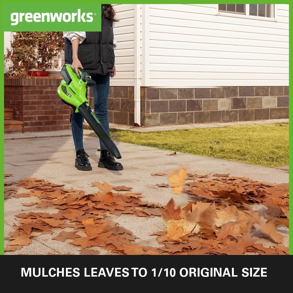 40V Leaf Blower / Leaf Vacuum 370 km/h - tool only - Image 5