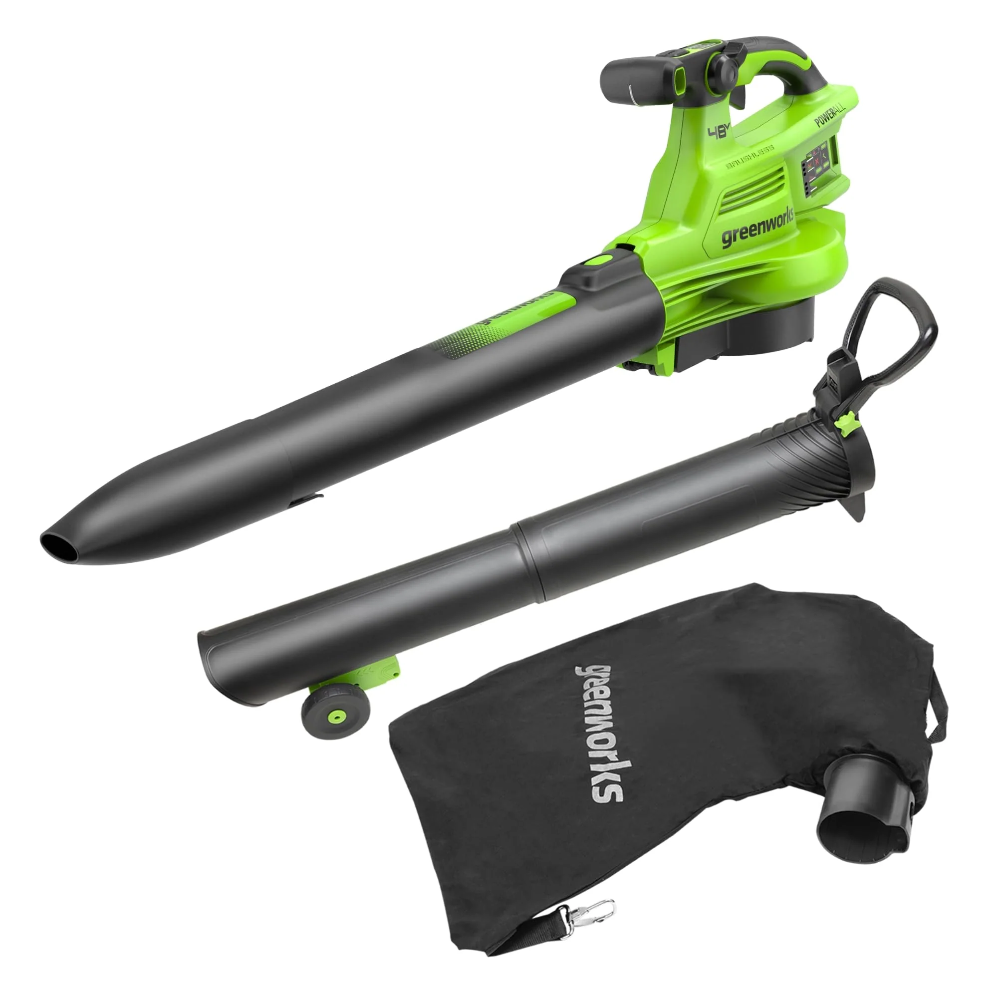POWERALL 48V (24V x 2) Leaf Blower / Vacuum 386 km/h Gen. II - tool only - Image 3