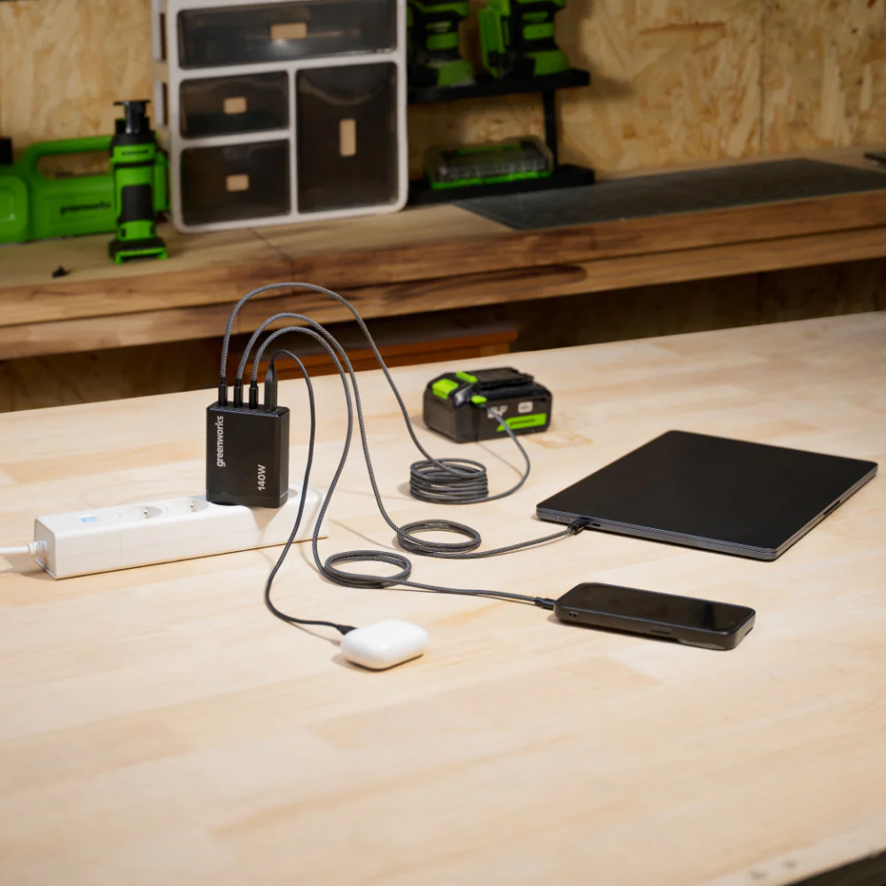 POWERALL 24V Starter Kit 2x 4Ah USB-C Batteries + 140W Charger - Image 2