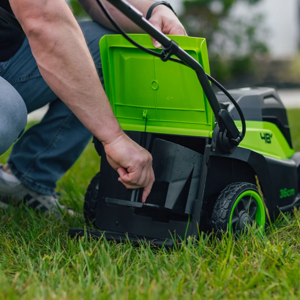 POWERALL 48V (24V x 2) Lawn Mower 36cm - 2x 4Ah Battery - Image 12