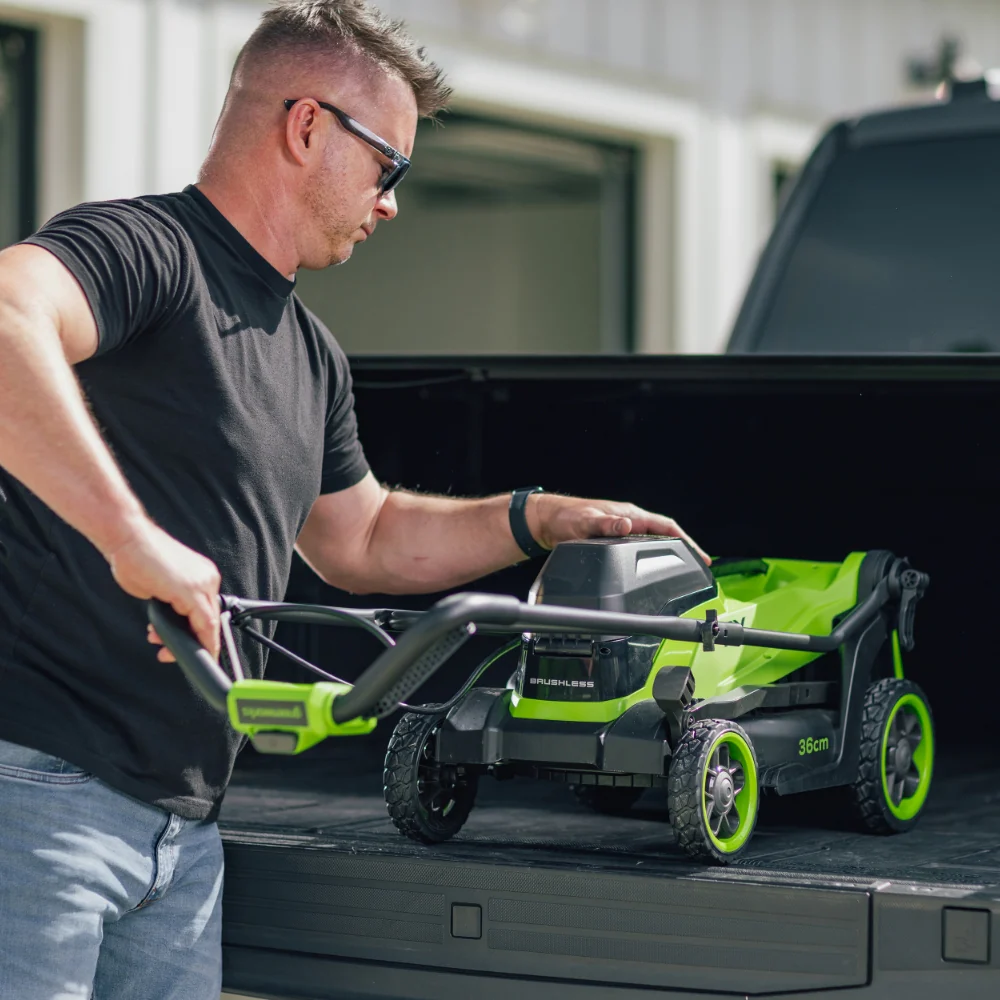 POWERALL 48V (24V x 2) Lawn Mower 36cm - 2x 4Ah Battery - Image 13