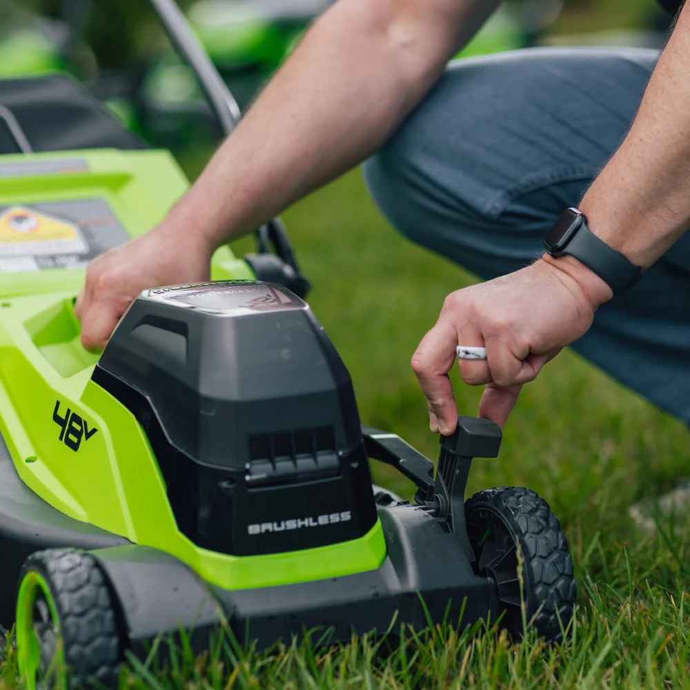 POWERALL 48V (24V x 2) Lawn Mower 36cm - 2x 4Ah Battery - Image 3