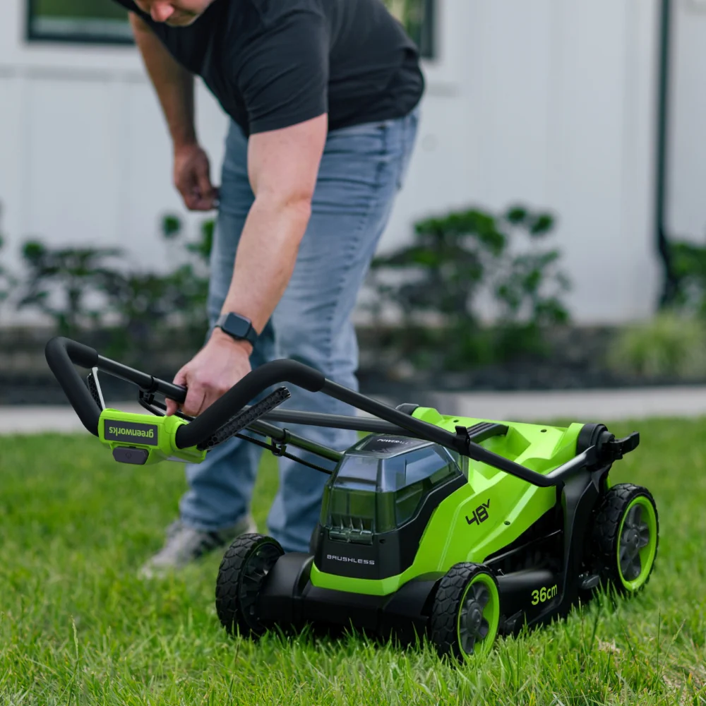 POWERALL 48V (24V x 2) Lawn Mower 36cm - 2x 4Ah Battery - Image 6