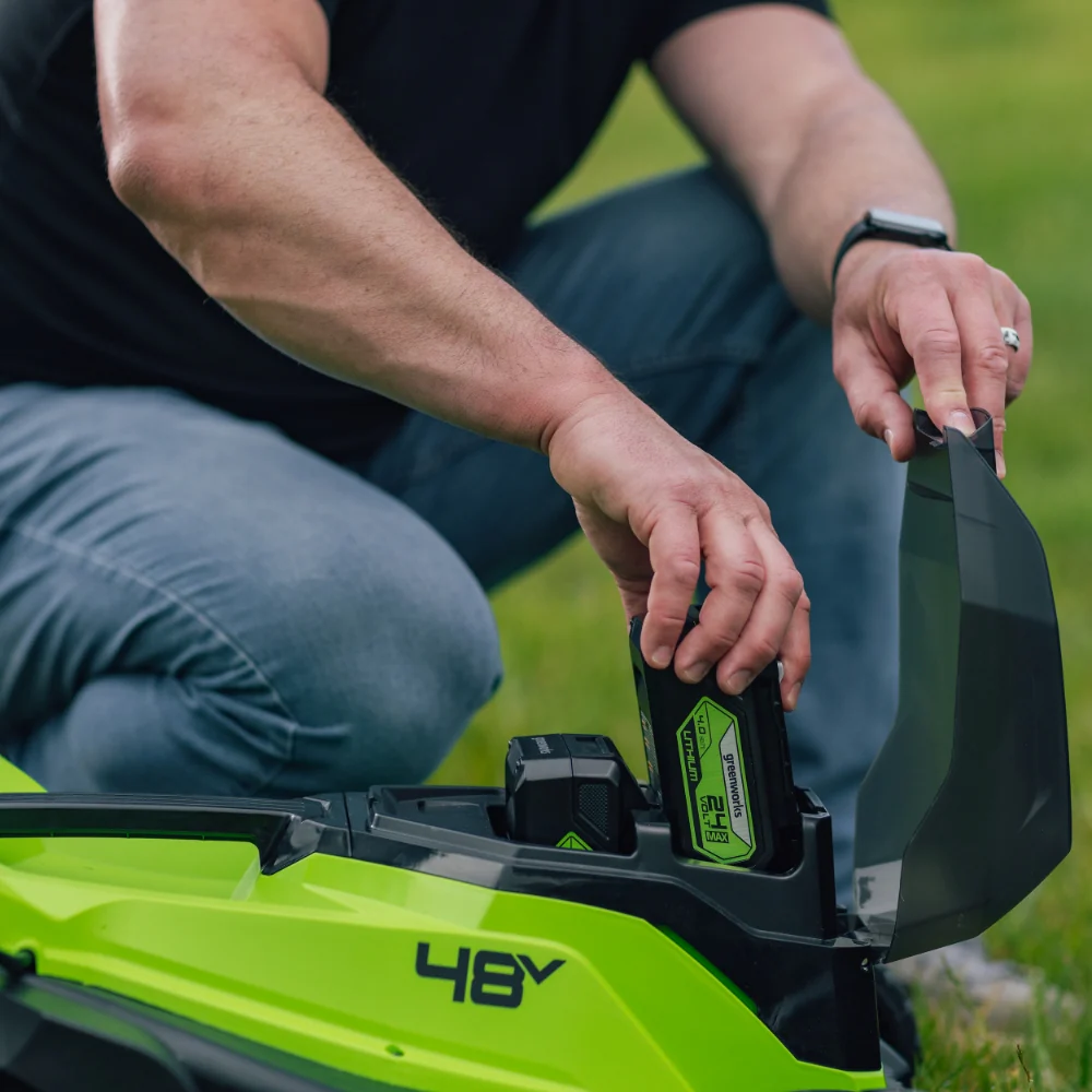 POWERALL 48V (24V x 2) Lawn Mower 36cm - 2x 4Ah Battery - Image 9