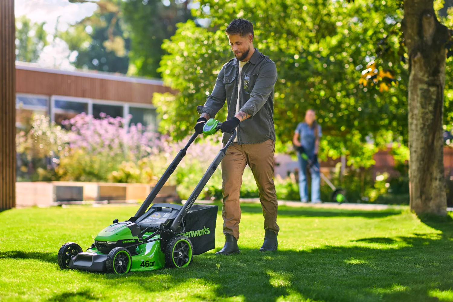 POWERALL 48V (24V x 2) Lawn Mower 46cm SP Gen. II - 2x 4Ah Battery - Image 4