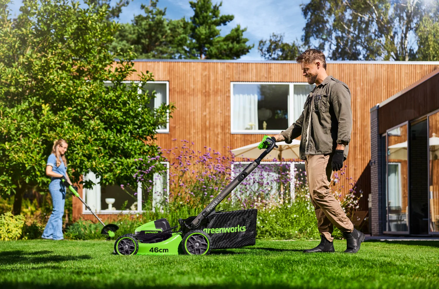 POWERALL 48V (24V x 2) Lawn Mower 46cm SP Gen. II - 2x 4Ah Battery - Image 5
