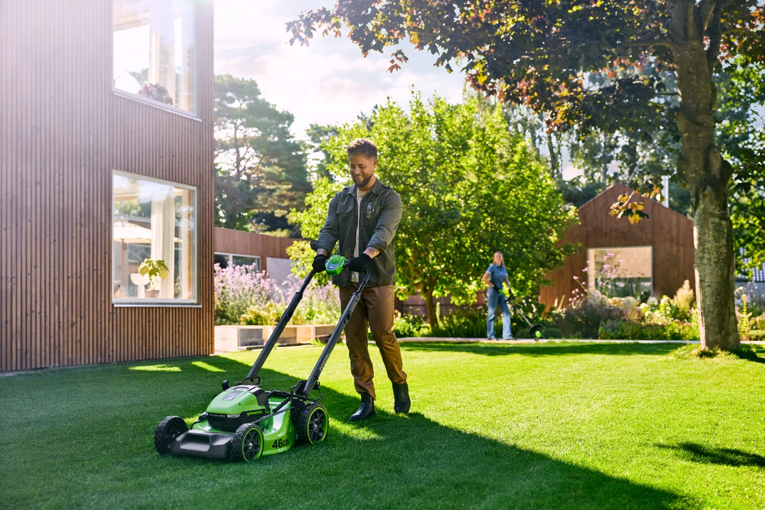 POWERALL 48V (24V x 2) Lawn Mower 46cm SP Gen. II - 2x 4Ah Battery - Image 7